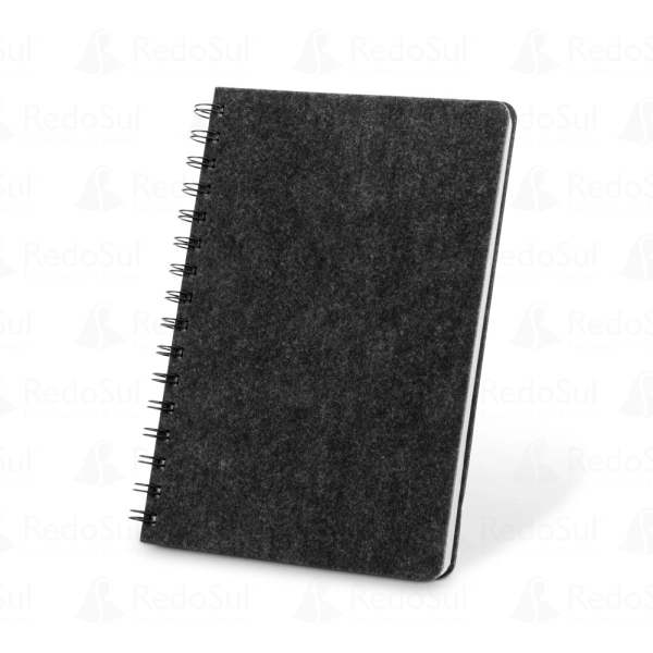 Caderno personalizado em feltro reciclado com argolas Caderno personalizado em feltro reciclado com argolas